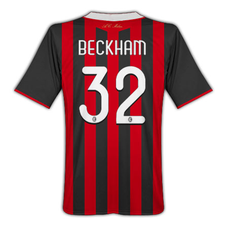 AC Milan 2009-10 Beckham shirt